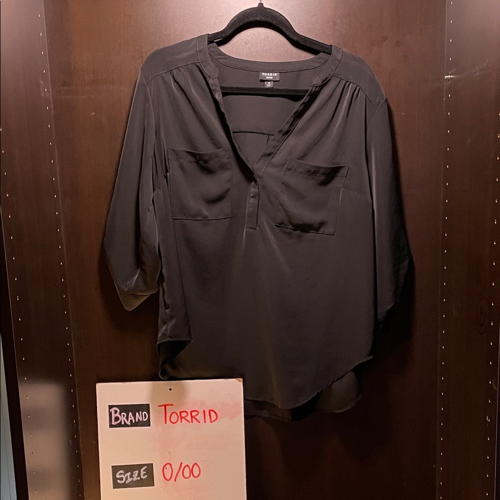 LastChanceB4GoodWill Torrid Black Blouse for Women